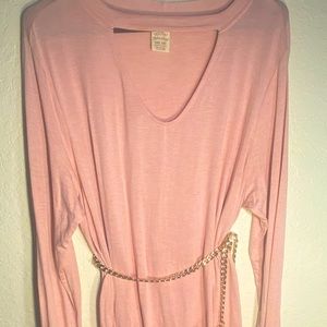 Long Sleeve Blush Shirt